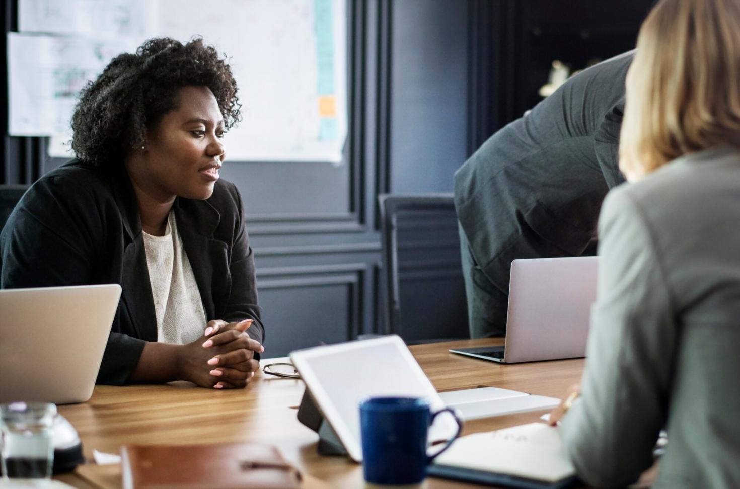 Business financial planning workspace